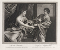 KG 15272
<br/>
Jozef en de vrouw van Potifar
<br/>
<em>Strange, Robert, Sir, (1721-1792)</em>